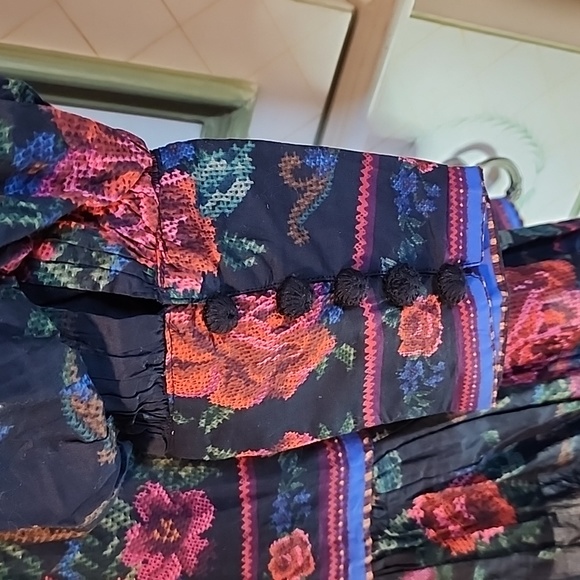 Farm Rio Flower Tapestry Mini Dress - Picture 7 of 7